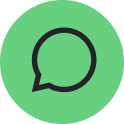 a green chat bubble