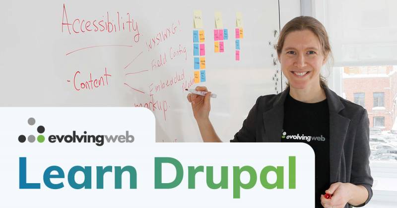 Evolving Web training at a Drupal training
