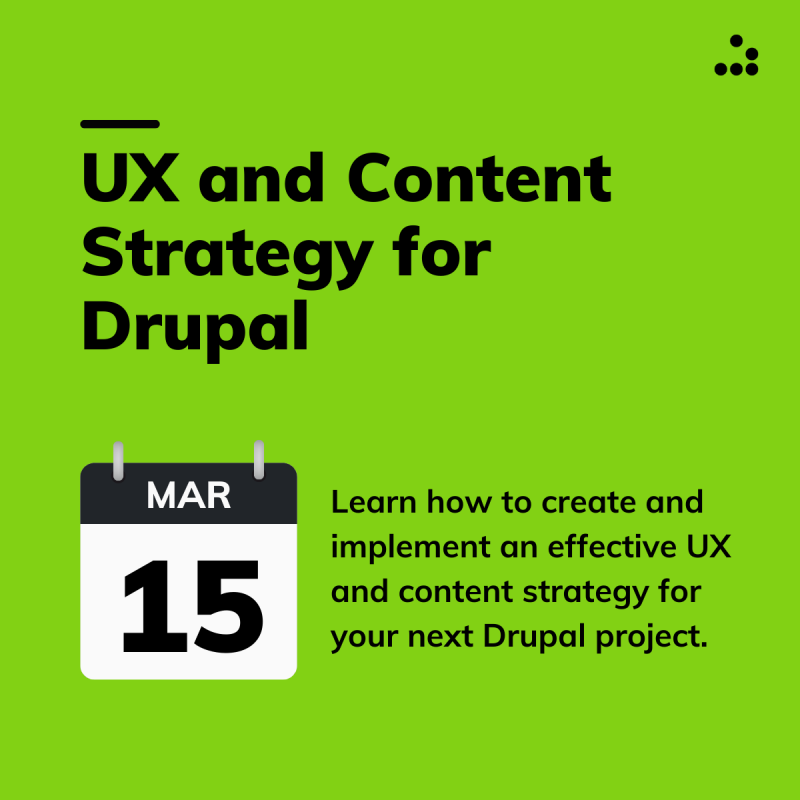 UX and Content Strategy for Drupal Training