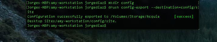 Drupal 8 Configuration management with Git and Drush